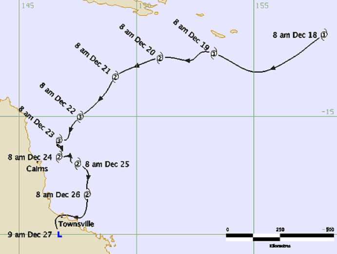 Cyclone Joy - Track and Intensity 