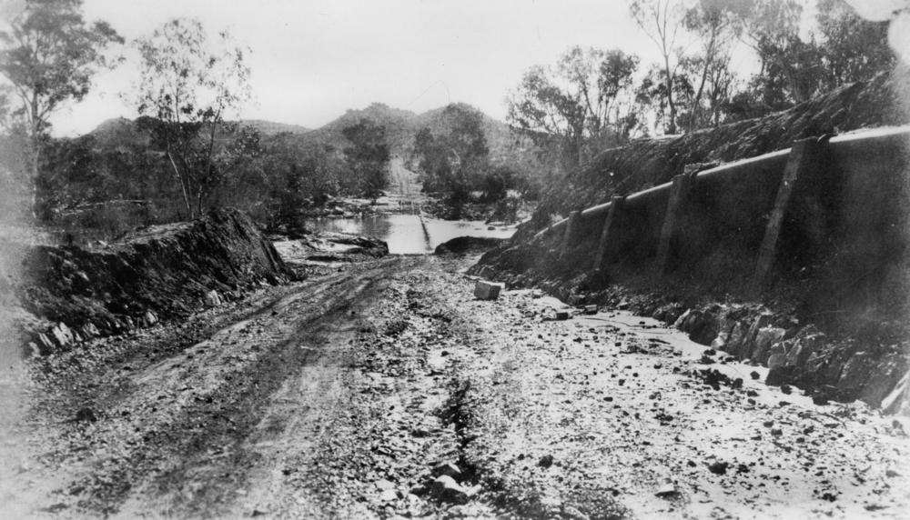 'Cloncurry Weir in Flood, 1935. ' John Oxley Library, State Library of Queensland Negative number: 121891'