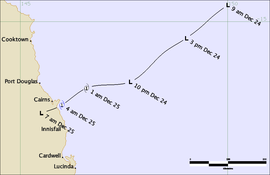 Cyclone Tasha Track (BOM)
