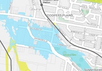 Brisbane City Council Flood Flag Map - Banyo