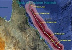 Cyclone Hamish Track