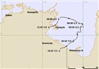 Cyclone Harvey track